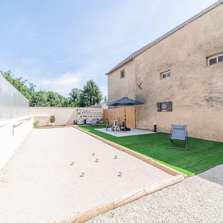 Cote Cour, 3 Chambres, Terrasses, Jardin Prive Avec Terrain De Petanque, Cave Voutee Corgoloin Exterior foto